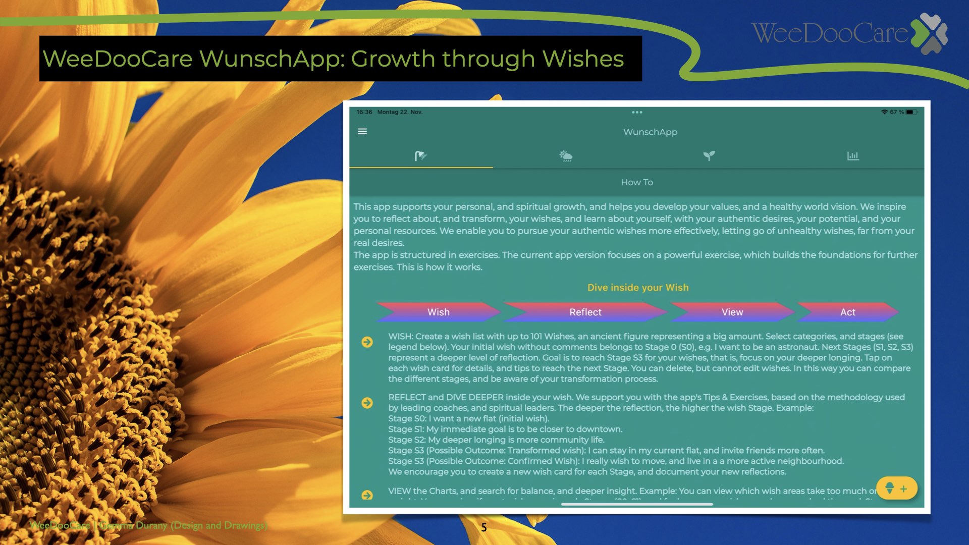 WeeDooCare WunschApp